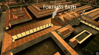 Animation of ancient Roman Fort in Caerleon Wales [upl. by Jago]