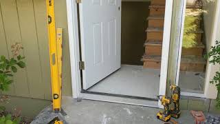 Jeld Wen Front Door Installation  Really crappy products and craftsmanship PART 1 [upl. by Tamas964]