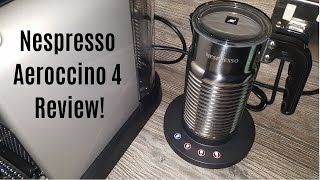 Nespresso Aeroccino 4 Milk Frother Review  Worth upgrading from the Aeroccino 3 [upl. by Nosremaj]