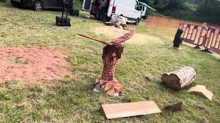 A fabulous range of wooden sculpture at Caerleon festival 2024 [upl. by Ultima]