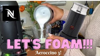 How To Foam Milk With Aeroccino 3 Make Coffee With Foam Tips amp Tricks  Easy Foamed Latte Recipe [upl. by Tearle27]