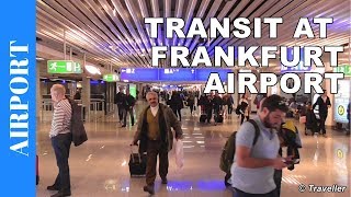 TRANSIT WALK AT FRANKFURT Airport FRA Terminal 1  Connection Flight Transfer Arriving amp Departing [upl. by Rahmann]