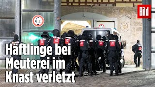 Gefängnismeuterei Polizei stürmt Knast in Thüringen  JVA Untermaßfeld [upl. by Patrich]