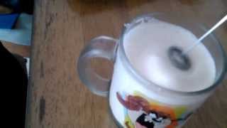 Aerolatte Review Frothing Cold Milk In Under 1 Minute [upl. by Ahaelam]